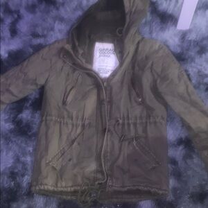 Garage Olive Cocoon Parka